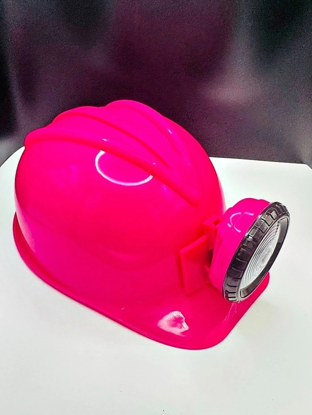 Kids Pink Hard Hat with Light